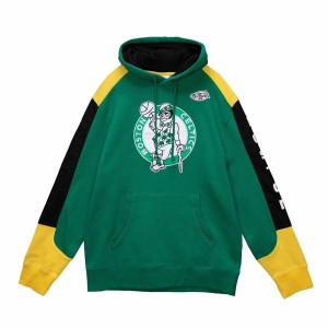 Bluza z kapturem Mitchell & Ness Fusion Fleece NBA Boston Celtics zielona