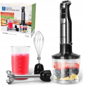 Mocny Blender Ręczny Wielofunkcyjny Metalowy 1000W