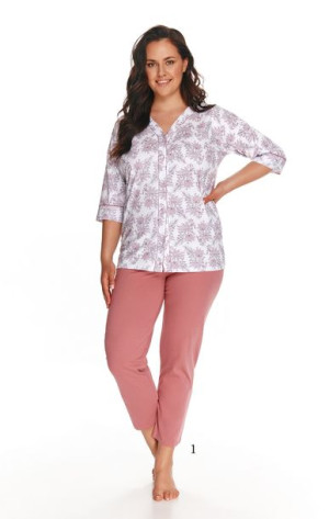 Taro Piżama Damska Długa Susana 2800 Xxl-3xl