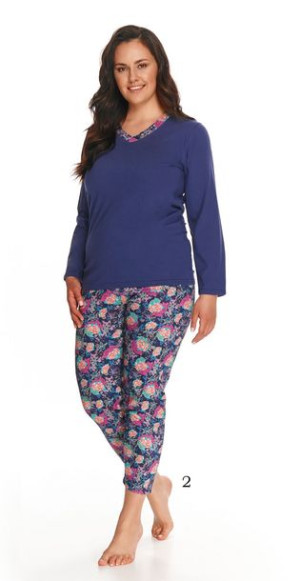 Taro Piżama Damska Długa Luna 2809 Xxl-3xl