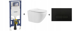 Zestaw WC GEBERIT Stelaż WC + Miska + Przycisk