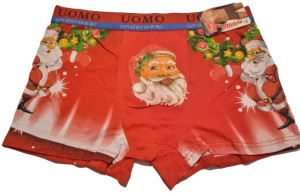 Bokserki męskie świąteczne bawełna XXL UOMO