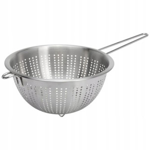 Cedzak durszlak sitko ociekacz z uchwytem 24 cm
