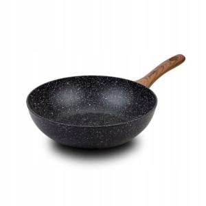 Patelnia wok głęboka granitowa gaz indukcja 28 cm