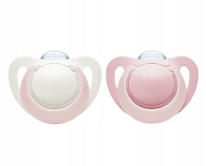 NUK SMOCZEK 18-36m GENIUS SILIKON 2szt różowy