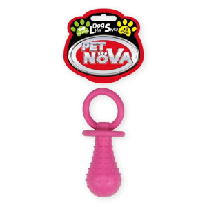 Dog Life Style Smoczek z Dzwonkiem Różowy o Zapachu Mięty 14 cm