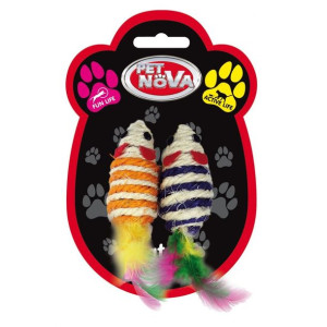 Cat Life Style Zabawka dla Kota Zestaw Myszki 2 sztuki 7 x 3 cm