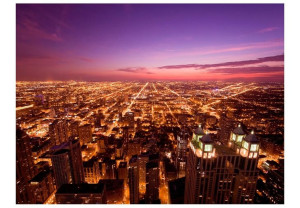 Fototapeta - Amerykańskie Chicago nocą [Rozmiar: 350X270]