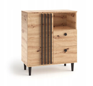 Komoda z szufladami LOFT lamele Artisan LEO 1