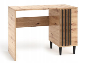 Nowoczesne biurko LOFT lamele Dąb Artisan LEO 7