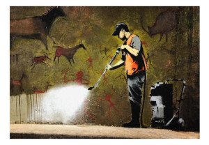 Fototapeta - Banksy - Cave Painting [Rozmiar: 300X210]