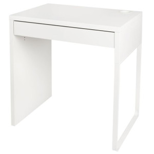 MICKE Białe, klasyczne biurko 73x50 cm IKEA