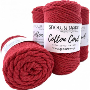 Sznurek bawełniany do makramy 2PLY - Cotton Cord - czerwony 15 - 3mm - 75m