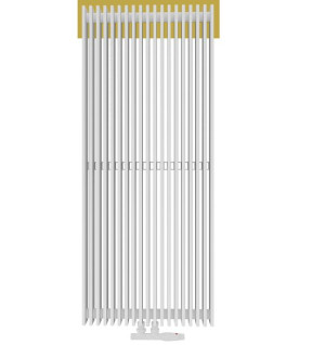 TERMIX KAIR grzejnik dekoracyjny pionowy 140x66cm biały KAIR 140/66
