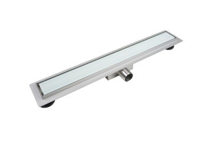 BALNEO G-DRAIN MILKY NEXT odpływ liniowy 100cm szklany ruszt G-DRAIN-MILKY-