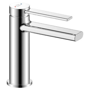LAVEO PINAR bateria umywalkowa niska z korkiem klik-klak chrom BAW 022D