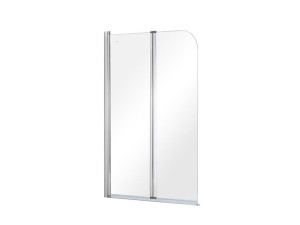BESCO PRIME 2 Parawan nawannowy 90x140cm, szkło przejrzyste/chrom
