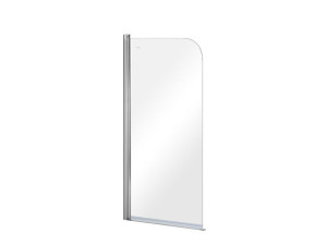 BESCO PRIME 1 Parawan nawannowy 70x140cm, szkło przejrzyste/chrom