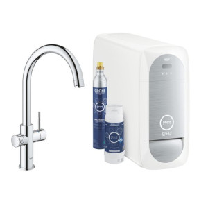 GROHE BLUE HOME zestaw startowy z wylewką w kształcie C chrom 3145501