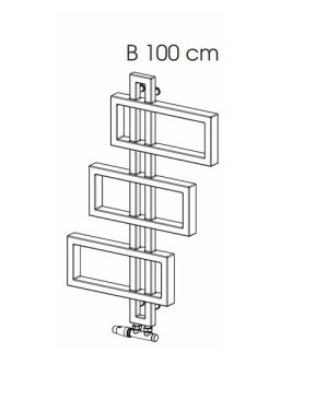 TERMIX WOW B grzejnik dekoracyjny 160x66cm biały WOW B160/66
