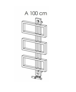 TERMIX WOW A grzejnik dekoracyjny 100x46cm biały WOW A100/46