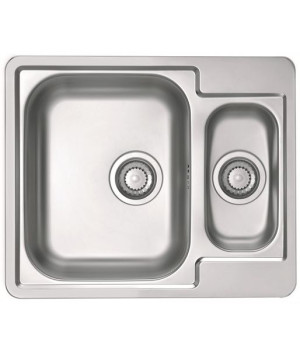 ALVEUS LINE START 50 Zlewozmywak stalowy 1.5-komorowy 61,5x50cm, len 108243