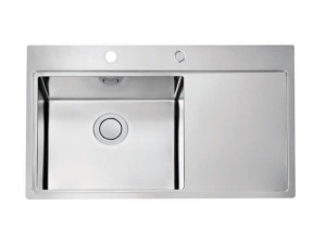ALVEUS PURE UP 50 Zlewozmywak stalowy 86x52,5cm, LEWY satyna 1123791