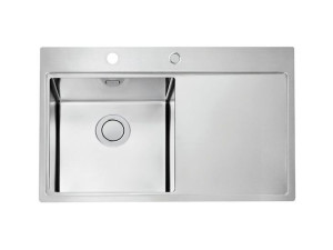 ALVEUS PURE UP 40 Zlewozmywak stalowy 79x52,5cm, LEWY satyna 1123789