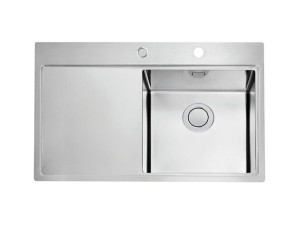 ALVEUS PURE UP 40 Zlewozmywak stalowy 79x52,5cm, PRAWY satyna 1123790