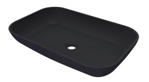LIVIT SLATE BOWL umywalka nablatowa konglomerat 58x38cm prostokątna czarna