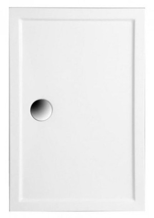 POLIMAT GOLIAT brodzik prostokątny 90x80x3cm biały zintegrowany z obudową 0