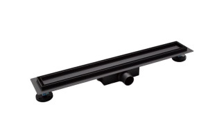 BALNEO DUPLEX NEXT BLACK odpływ liniowy 2w1 110cm stalowy DUPLEX-NEXT-BL110