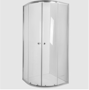 INVENA VITORIA kabina półokrągła 90x90x180cm szkło transparentne AK-49-195