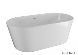 POLIMAT UZO wanna wolnostojąca akrylowa 160x80cm biała 00221