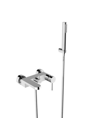 BESCO DECCO Bateria wannowa ścienna, chrom