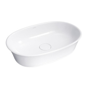 OMNIRES MARBLE CLASSICA umywalka nablatowa 61x40cm konglomerat biała CLASSI