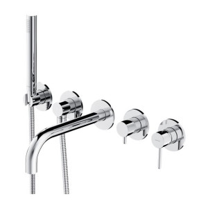 OMNIRES Y1237/1CR bateria wannowa podtynkowa 5-otworowa chrom