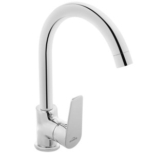 INVENA DOKOS Bateria zlewozmywakowa z wylewką L, chrom BZ-19-001