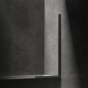 OMNIRES KINGSTON parawan nawannowy 1-częściowy 70x150cm czarny/transp XHE85