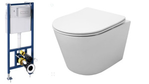 AD Naturalnie NIAGARA SANIT zestaw WC stelaż wc+miska+deska+przycisk spłuku