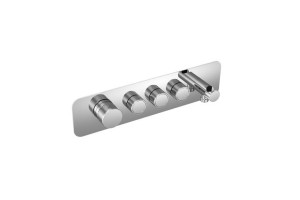 EXCELLENT KROTOS Bateria prysznicowo-wannowa p/tynk., 3 funkcje, chrom AREX