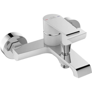 LAVEO LARGO Bateria wannowa ścienna biała BAH_610D