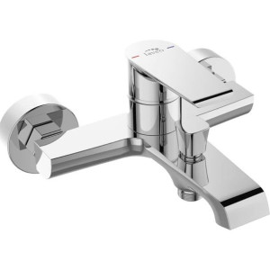 LAVEO LARGO Bateria wannowa ścienna chrom BAH_010D