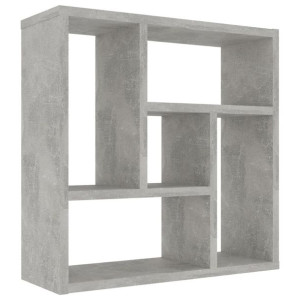 Półka ścienna, betonowa szarość, 45,1x16x45,1 cm, płyta wiórowa