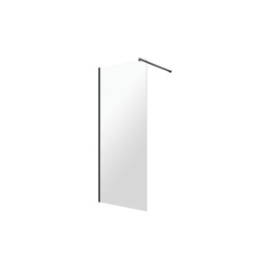 OMNIRES MARINA BLACK ścianka prysznicowa typu WALK-IN 80x200cm szkło DNR80X