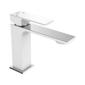 LAVEO AMPER bateria umywalkowa biała/chrom BAM 622D