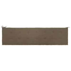 Poduszka na ławkę ogrodową, taupe, 200 x 50 x 4 cm