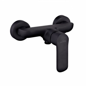 INVENA SIROS bateria natryskowa ścienna czarna BN-90-004