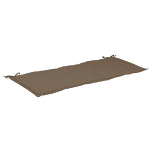 Poduszka na ławkę ogrodową, taupe, 120x50x3 cm