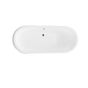 BESCO AMELIA wanna wolnostojąca Retro 190x77 nogi białe WKA-190W+BI